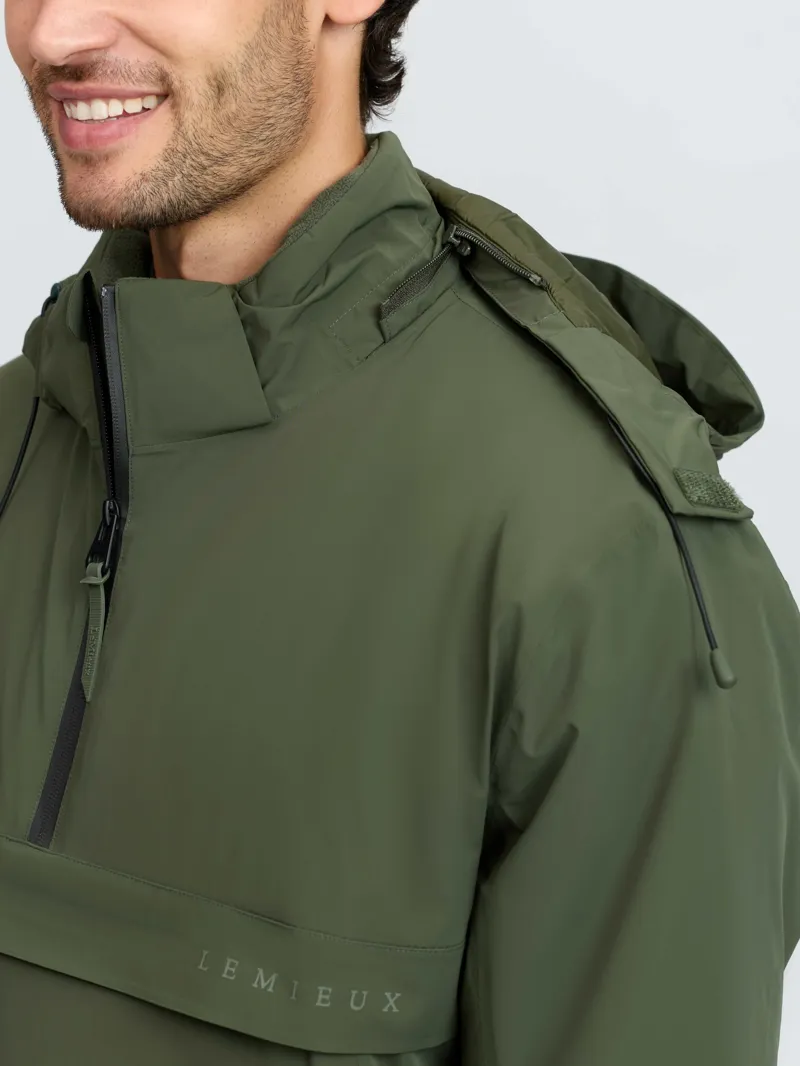 LeMieux Mens Waterproof Anorak - Olive-3