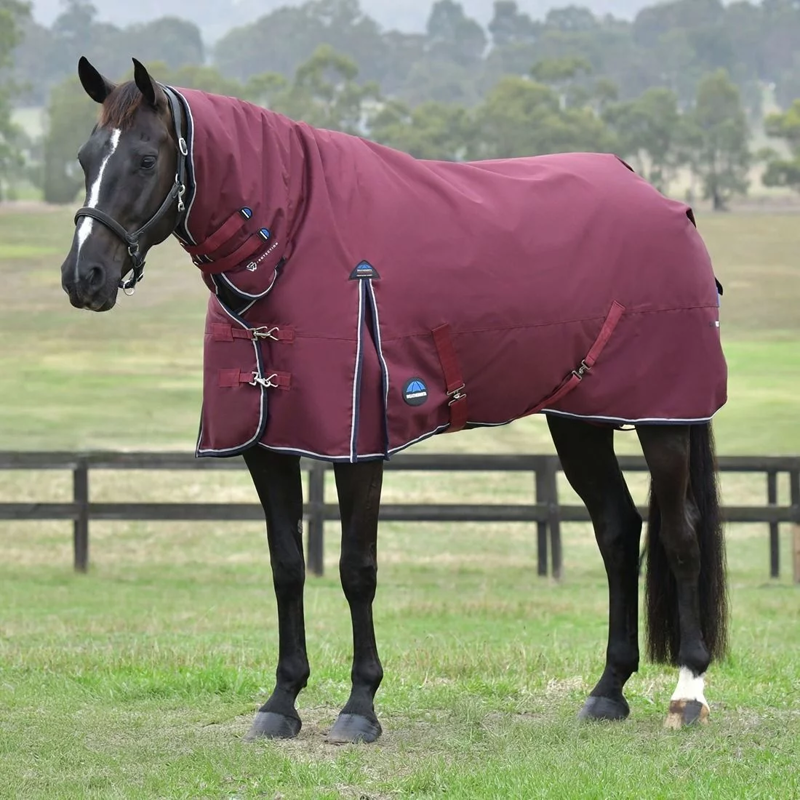 WeatherBeeta ComFiTec Essential 360g Turnout - Burgundy/Navy