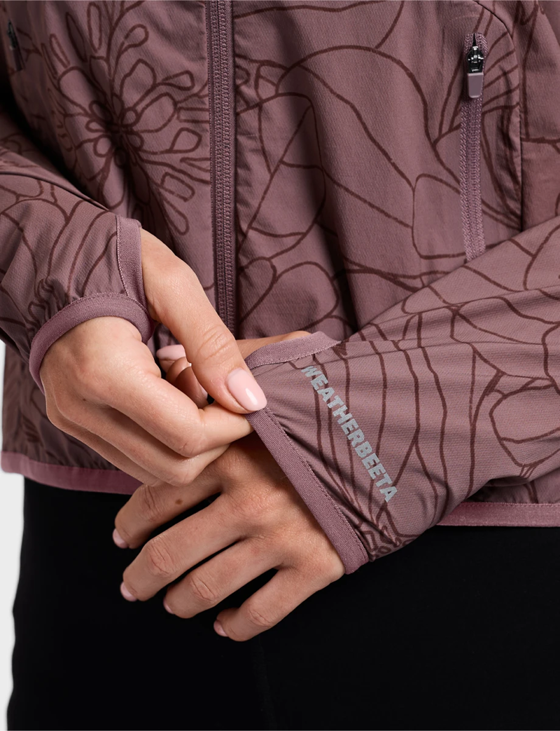 WeatherBeeta Lightweight UV Jacket -Mauve Wine/In Bloom Ladies-4