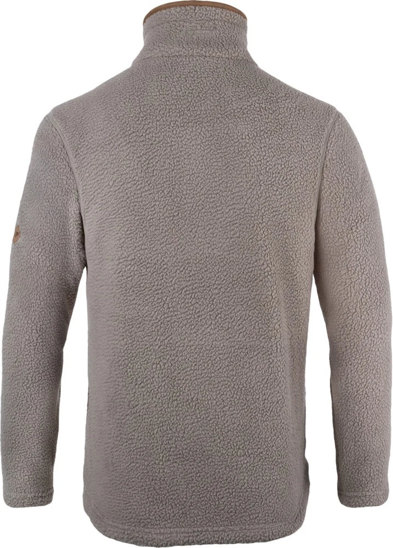Jack Pyke Half Zip Sherpa Fleece Pullover - Shiitake-2