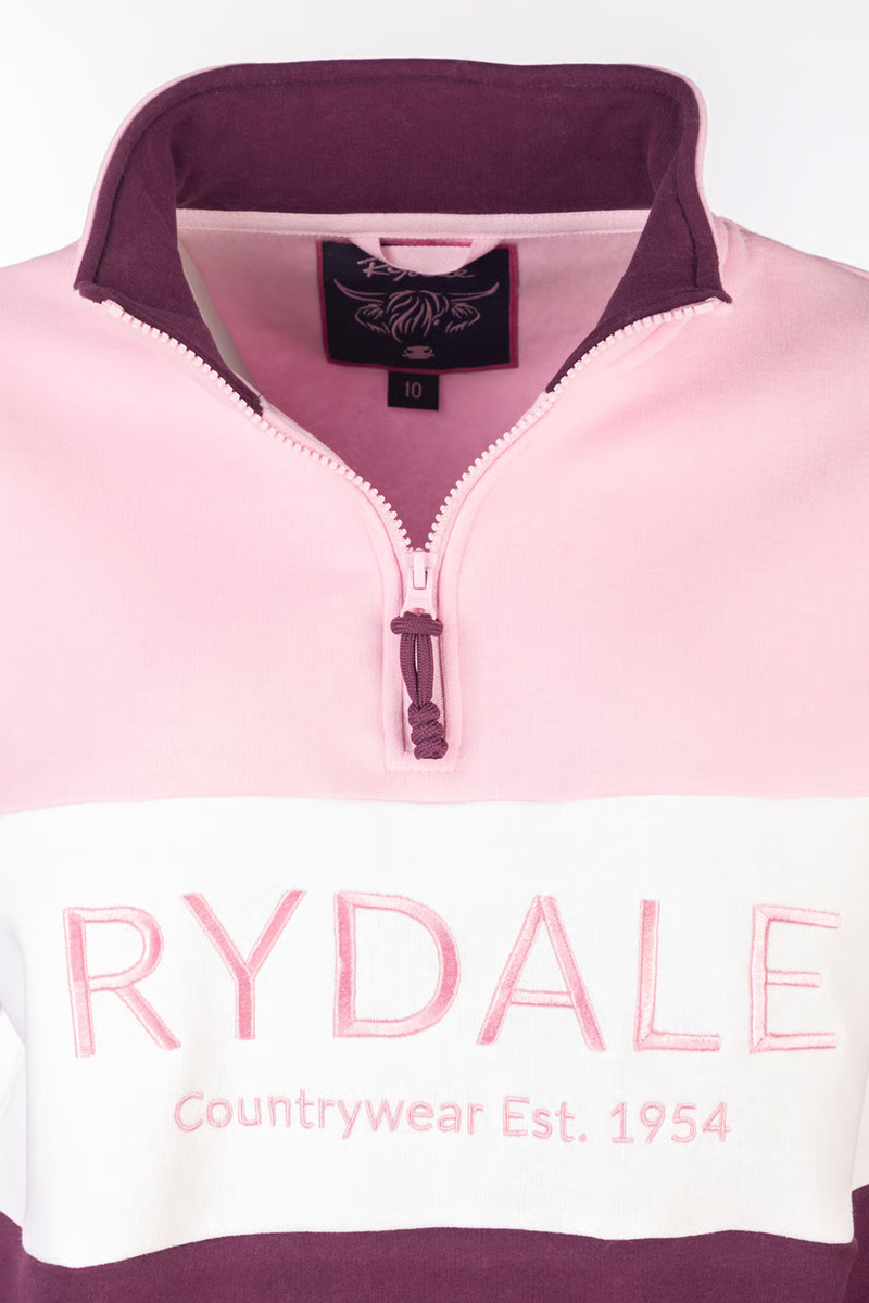 Rydale Ladies Byland Sweatshirt - Rydale Berry/White/Sorbet-7