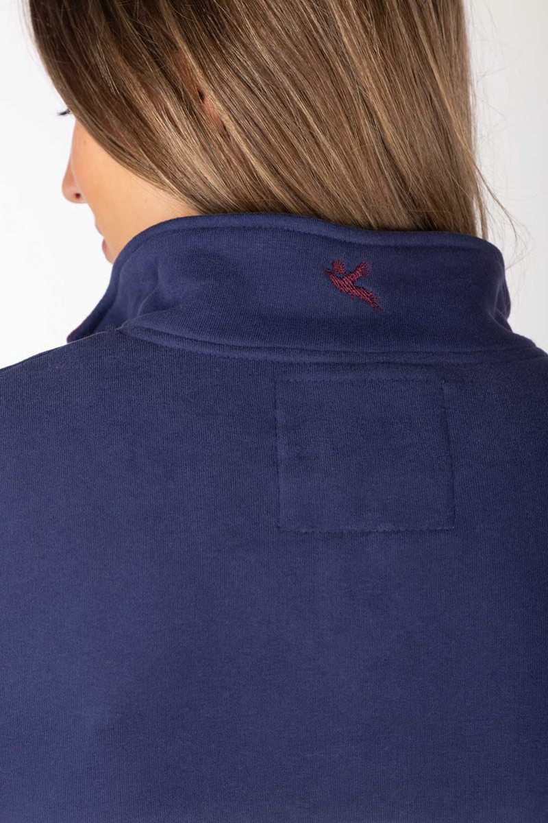 Rydale Ladies Byland Sweatshirt - Rydale Berry/White/Denim-4