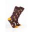 Rydale Men's Bamboo Bird Ankle Socks Pack of 10 - Flying Pheasant Brown