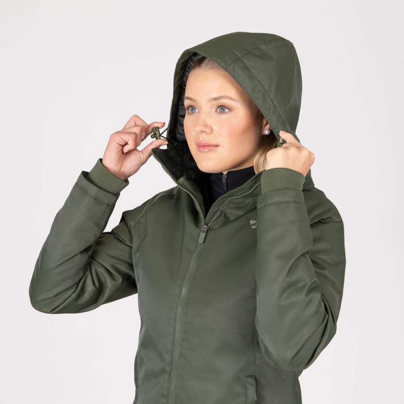 Shires Aubrion Eltar Mid Length Waterproof Coat - Khaki-3