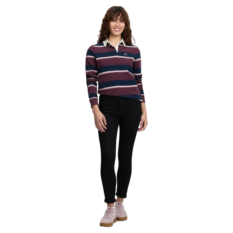 LeMieux Sloane Stripe Rugby Shirt - Bramble-4