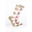 Rydale Womens Bamboo Rich Polo Belt Ankle Socks Pack of Ten - Polo Cream/Soft Pink/Light Olive