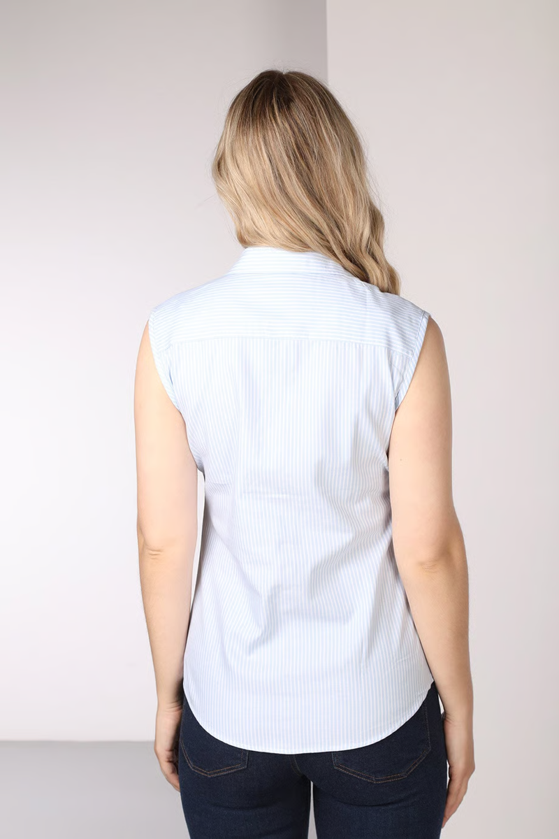 Rydale Ladies Matilda Hannah Sleeveless Country Shirt - Matilda Cloudless-5