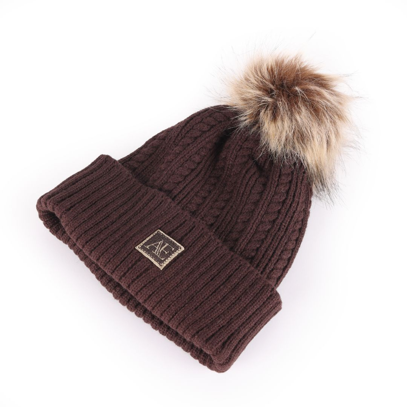 Shires Aubrion Equestrian Knit Hat - Espresso