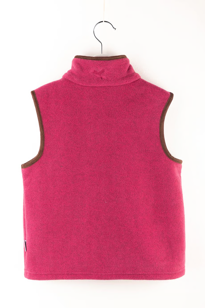 Rydale Huggate Kid's Mini Fleece Waistcoat - Highland Cow Pink-1