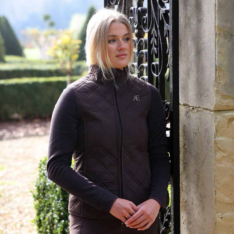Shires Aubrion Equestrian Hybrid Jacket - Espresso