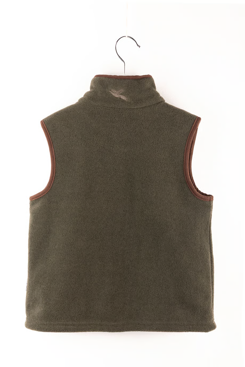 Rydale Huggate Kid's Mini Fleece Waistcoat - Tractor Khaki/Green-1