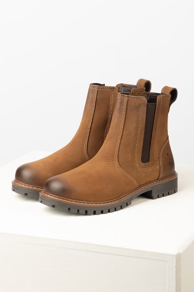 Rydale Kilburn III Ladies Pull On Leather Yard Boots - Tobacco
