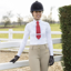 Supreme Products Champion Show Rider Jr Long Sleeve Shirt - White