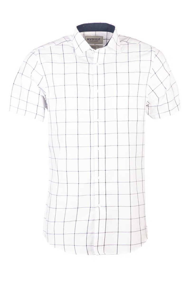Rydale Men's Short Sleeve Country Shirt - Ilkley Dark Navy