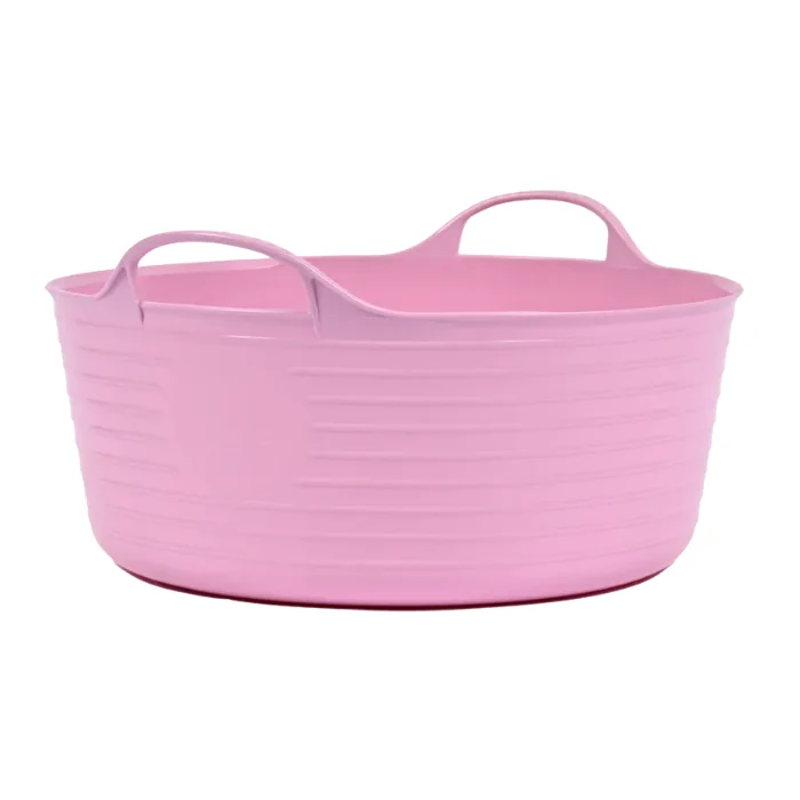 Red Gorilla Tubtrug Flexible Small Shallow 15L Bucket - Soft Pink