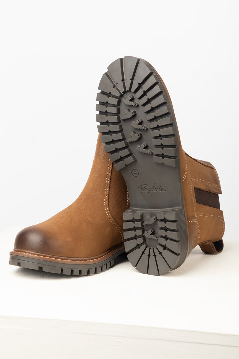 Rydale Kilburn III Ladies Pull On Leather Yard Boots - Tobacco-4