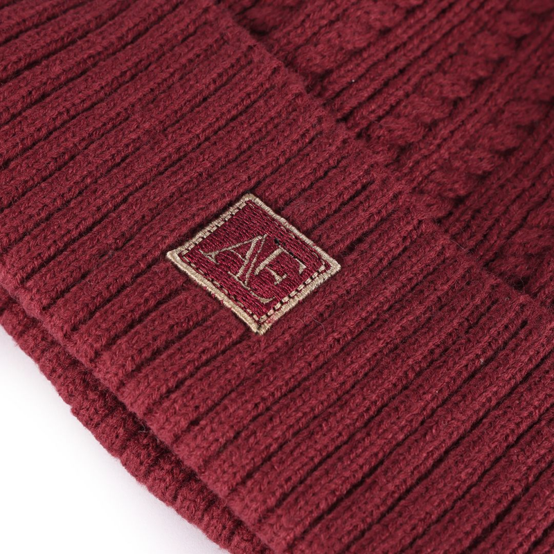 Shires Aubrion Equestrian Knit Hat - Port-1