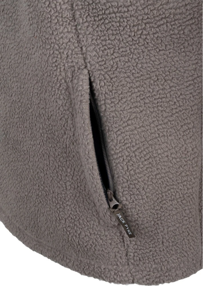 Jack Pyke Half Zip Sherpa Fleece Pullover - Shiitake-6