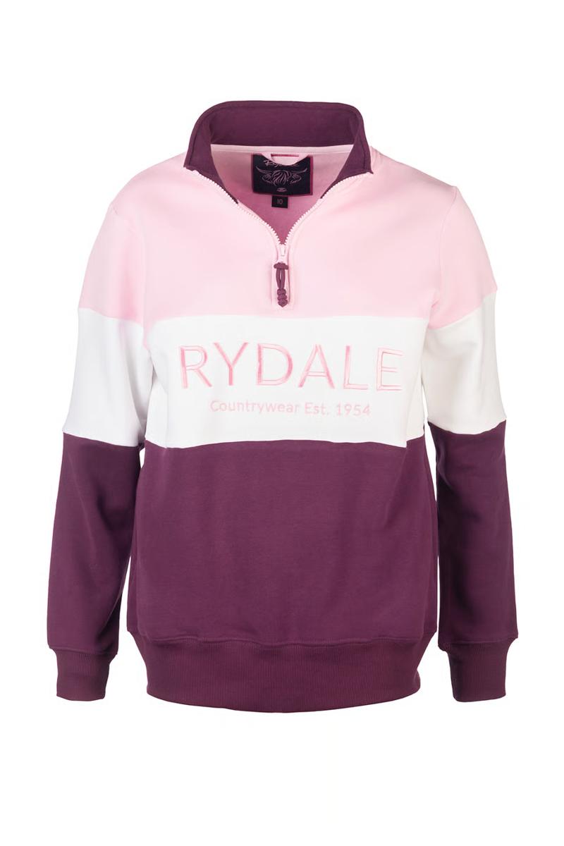 Rydale Ladies Byland Sweatshirt - Rydale Berry/White/Sorbet-5