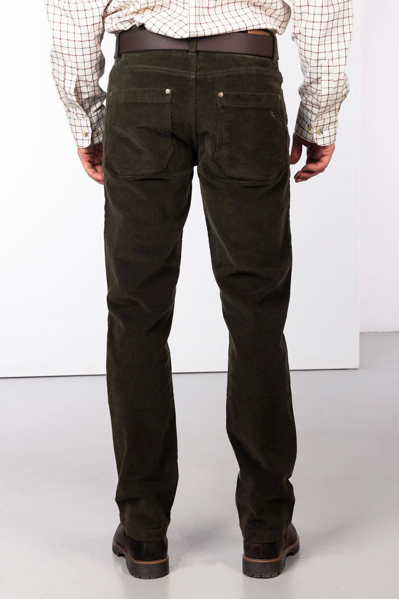 Rydale Men's Straight Leg Corduroy Trousers - Rupert - Khaki-2