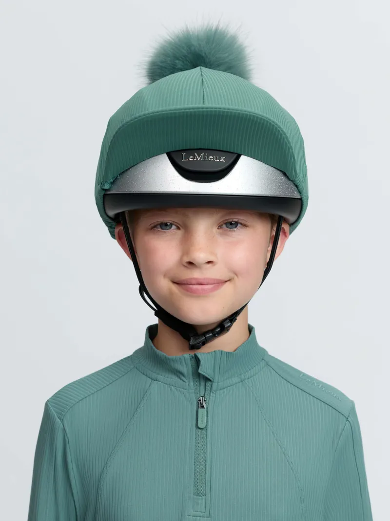 LeMieux Ribbed Hat Silk - Aloe