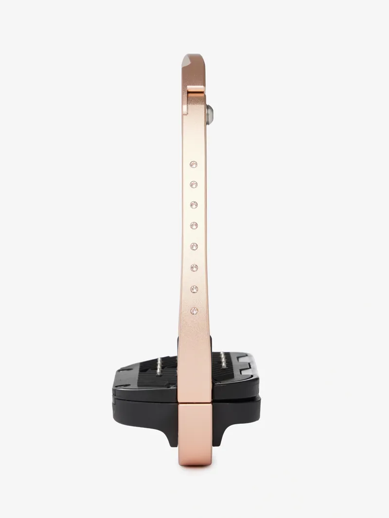 LeMieux Brilliance Vector Balance Stirrups - Rose Gold-3