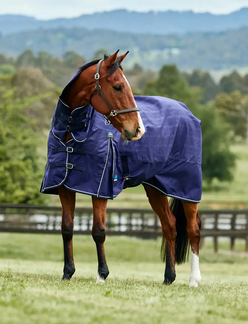 WeatherBeeta ComFiTec Prelim 100g Turnout Combo - Navy Embossed Plaid-1