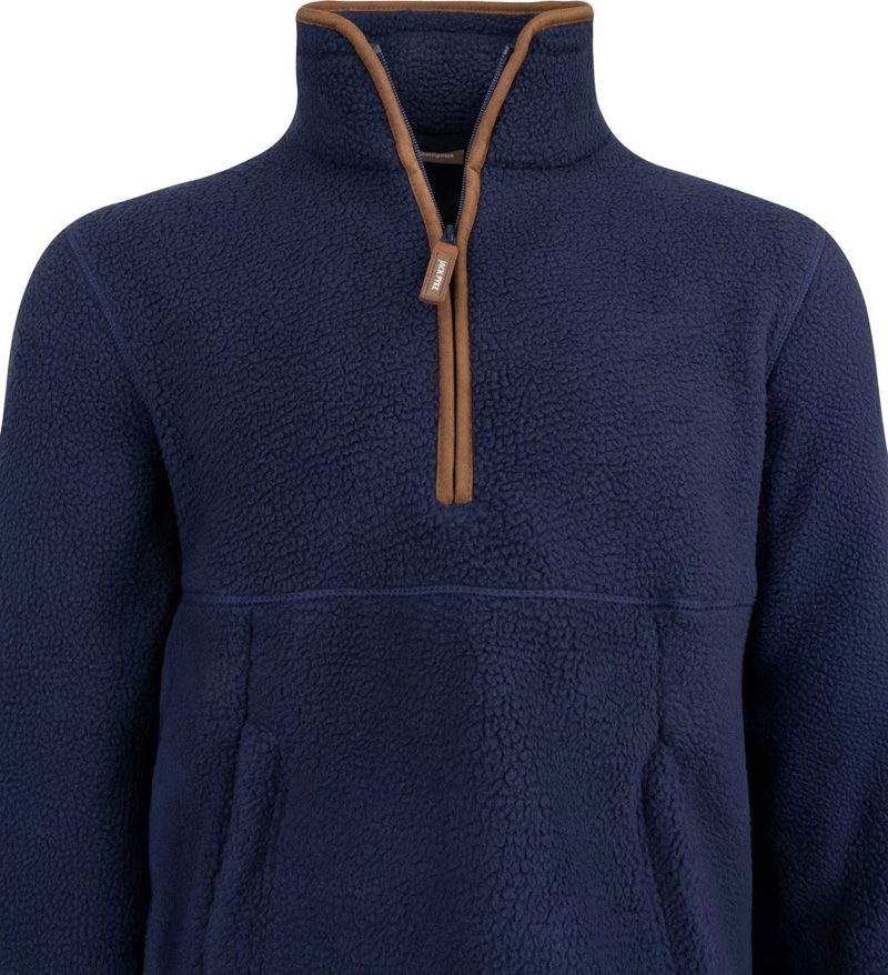 Jack Pyke Half Zip Sherpa Fleece Pullover - Navy-6