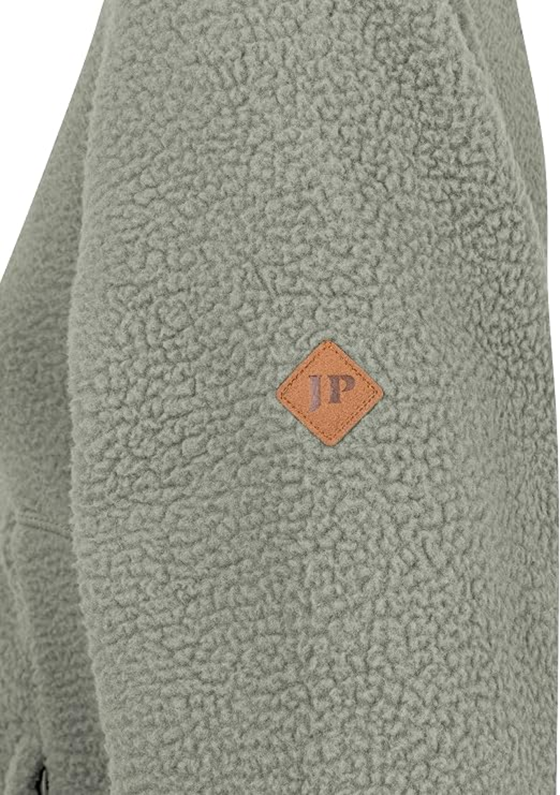 Jack Pyke Ladies Half Zip Sherpa Fleece Pullover - Sage-1