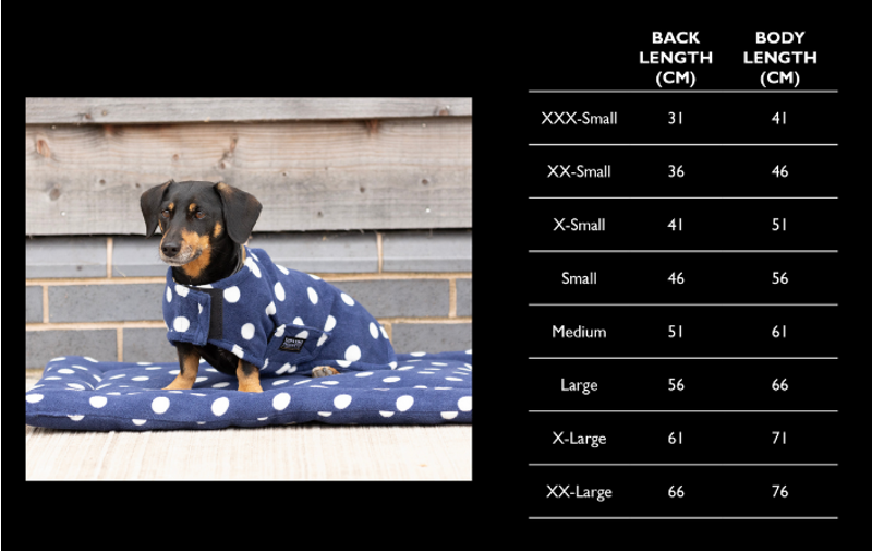 Supreme Products Dotty Fleece Dog Coat - Noble Navy-2