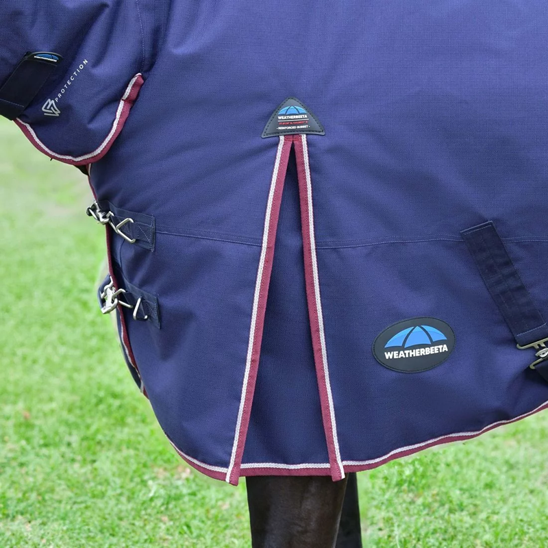 WeatherBeeta ComFiTec Essential 360g Turnout - Navy/Burgundy-5