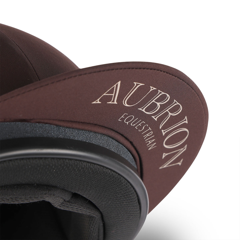 Shires Aubrion Equestrian Hat Cover - Espresso-1