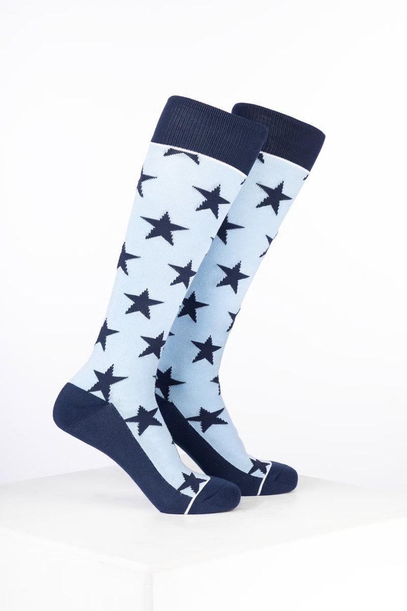Rydale Junior Bamboo Rich Star Riding Socks - Pack of Ten-1