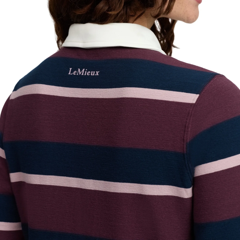 LeMieux Sloane Stripe Rugby Shirt - Bramble-6