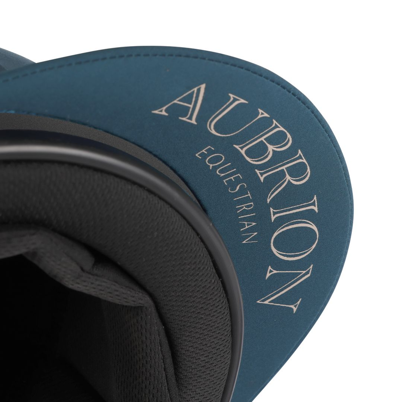 Shires Aubrion Equestrian Hat Cover - Estate Blue-4