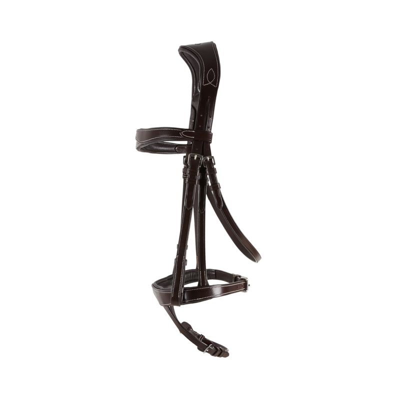 Cameo ComfortPro Anatomic Bridle with Rubber Grip Reins - Dark Brown