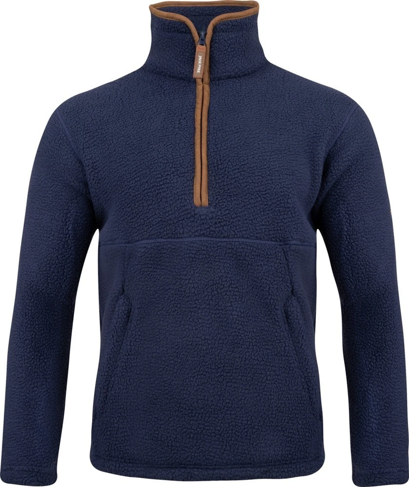 Jack Pyke Half Zip Sherpa Fleece Pullover - Navy