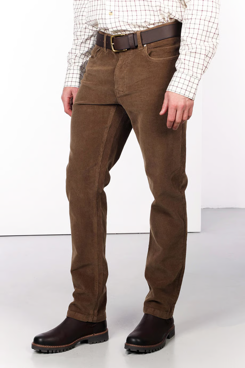 Rydale Men's Straight Leg Corduroy Trousers - Rupert - Sand-1