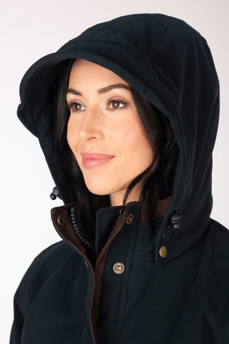 Rydale Ladies 3/4 Length Coat Danby - Navy-6