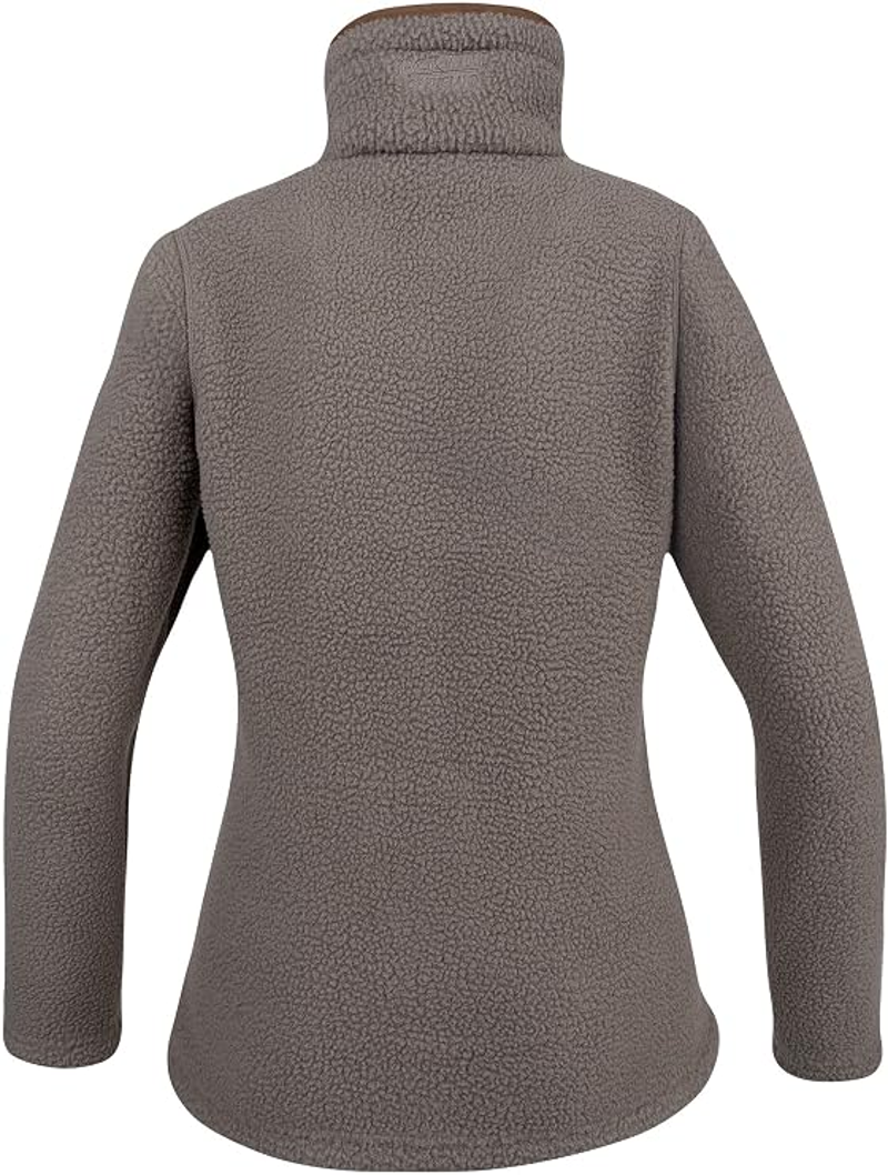 Jack Pyke Ladies Half Zip Sherpa Fleece Pullover - Shiitake-3