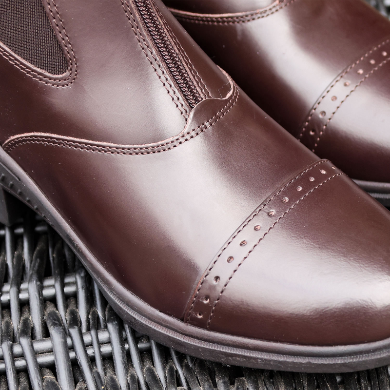 Brogini 401 Tivoli Leather Paddock Boots - Brown-3