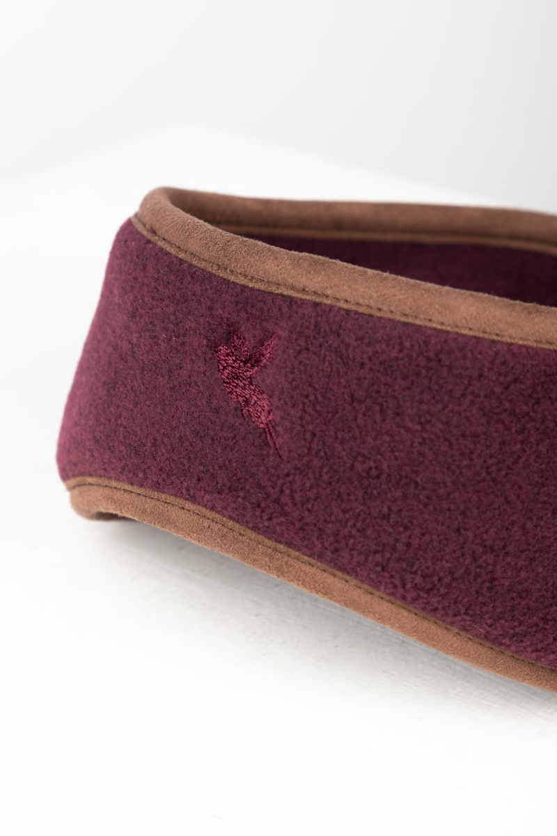 Rydale Ladies Huggate Fleece Headband - Dark Burgundy-1