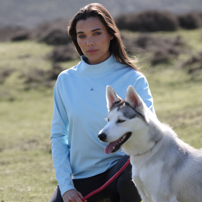 Shires Aubrion React Relaxed Base Layer - Arctic Blue-2