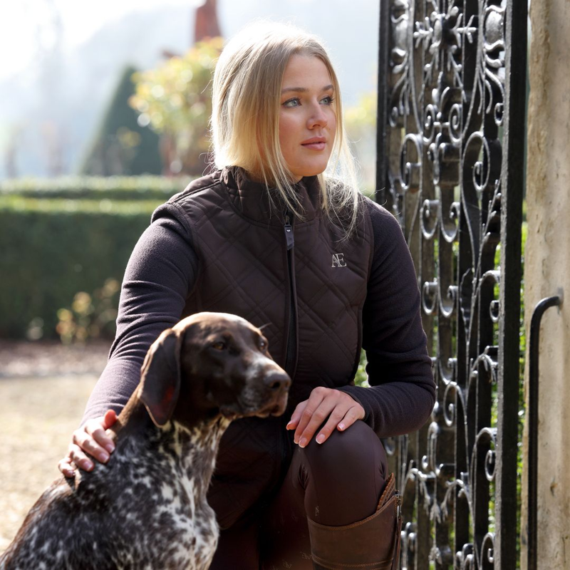 Shires Aubrion Equestrian Hybrid Jacket - Espresso-7