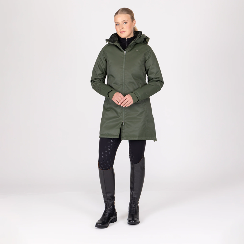 Shires Aubrion Eltar Mid Length Waterproof Coat - Khaki