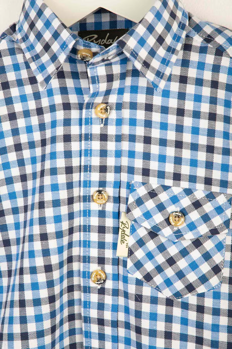 Rydale Boys Country Check Shirts - Richmond Navy/Blue-5