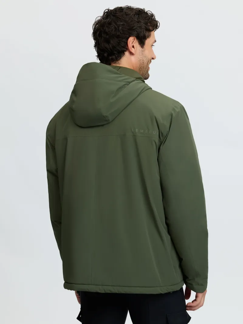 LeMieux Mens Waterproof Anorak - Olive-1