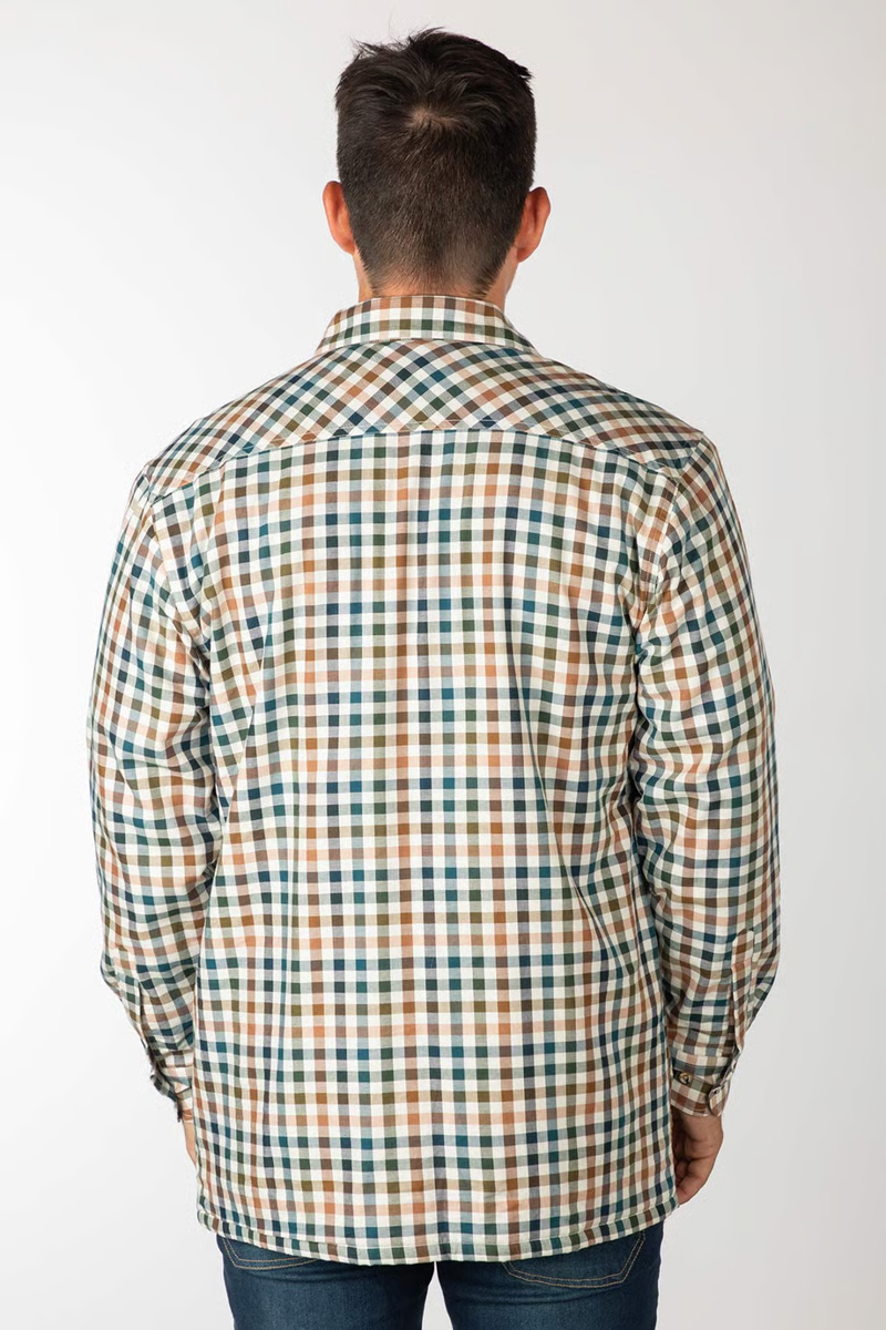 Rydale Men's Fleece Lined Shirt - Harvest Dark Check-1