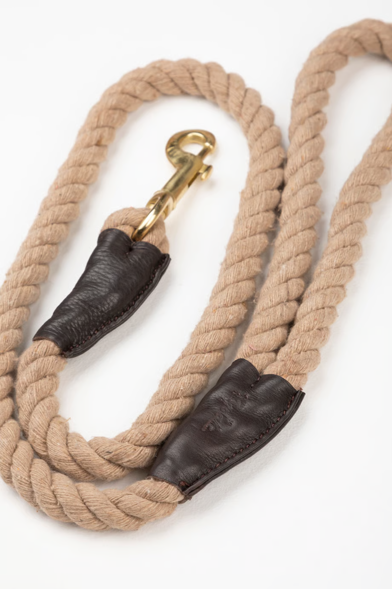 Rydale Rope Yapham Dog Lead - Beige-1