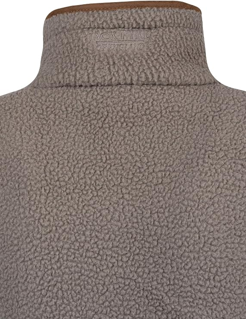 Jack Pyke Ladies Half Zip Sherpa Fleece Pullover - Shiitake-4